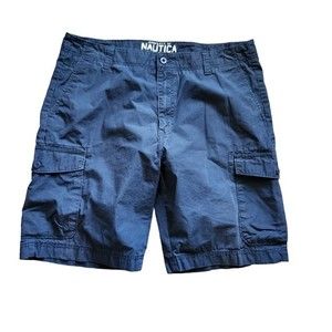 NAUTICA Cargo‎ Shorts Navy Blue  Mens SIZE 36